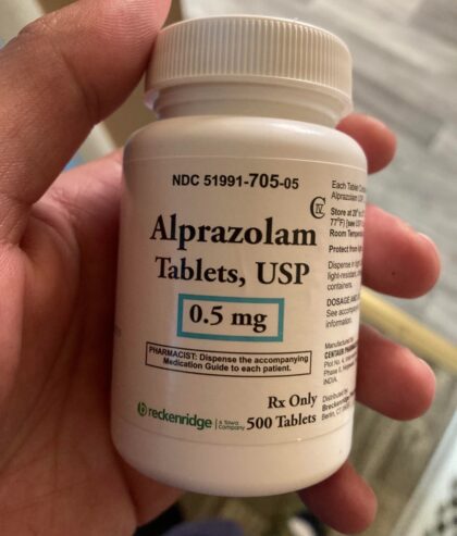 Tempuspharma 4 B705 pill orange Xanax 0.5 mg