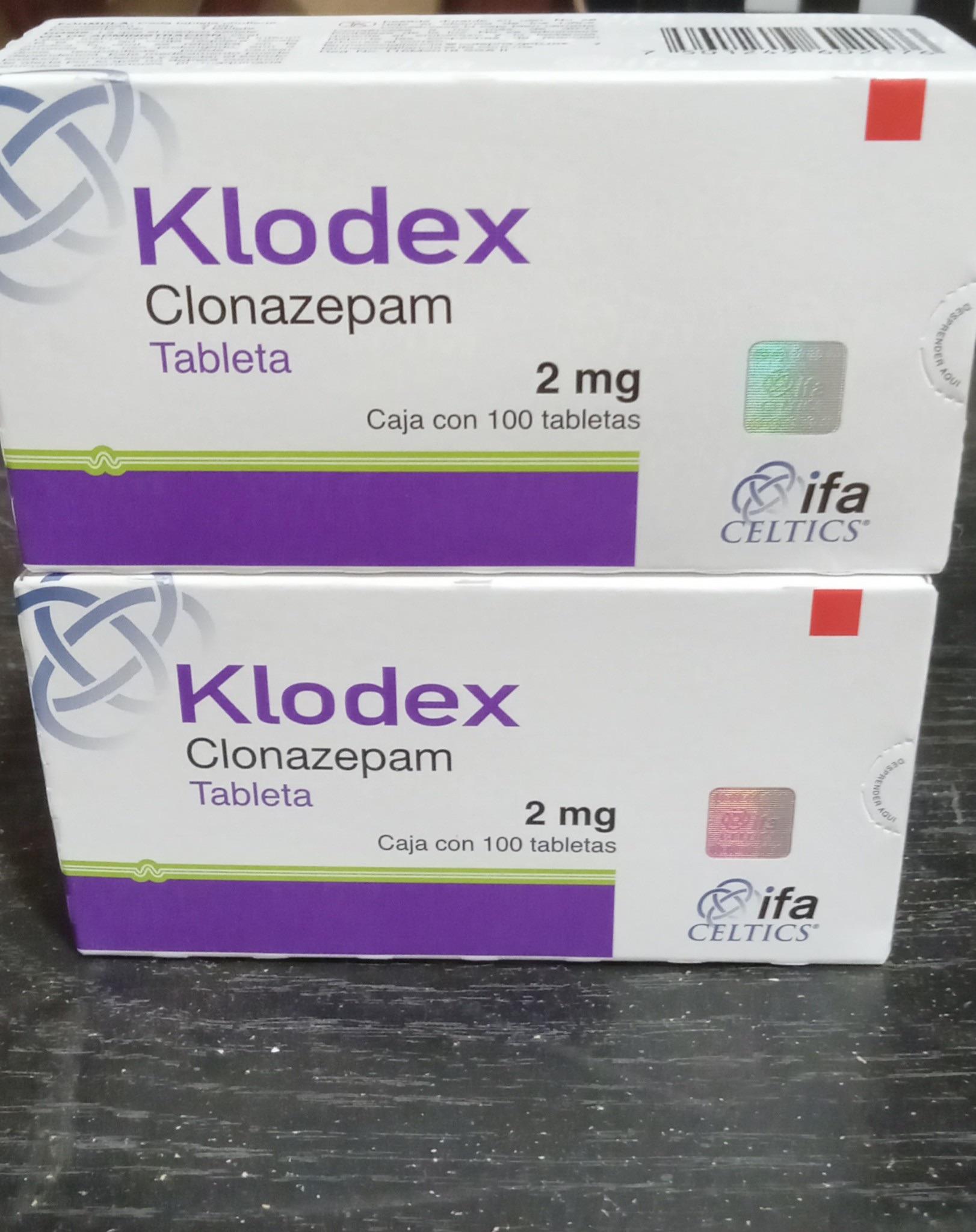 Klodex clonazepam 2mg 1 Klodex clonazepam 2mg